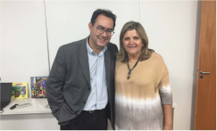 Diretora do Colégio Metodista participa de encontro pedagógico com Augusto Cury