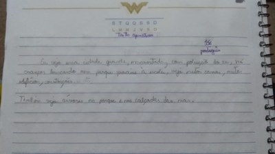 Alunos do 5º ano realizam atividade opinativa com o tema COVID-19