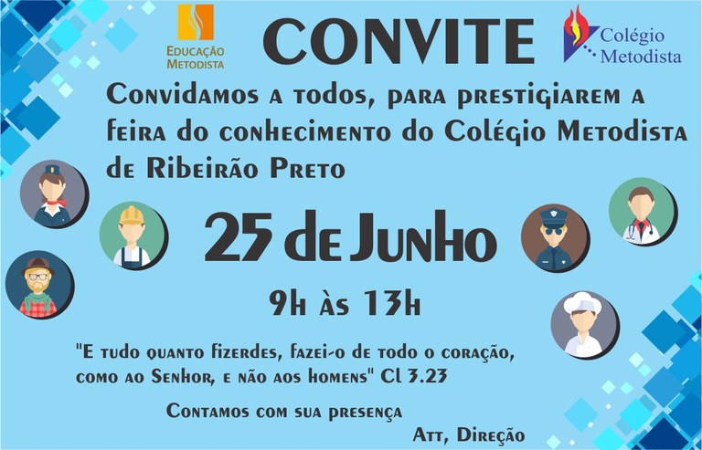 Convite Feira do Conhecimento